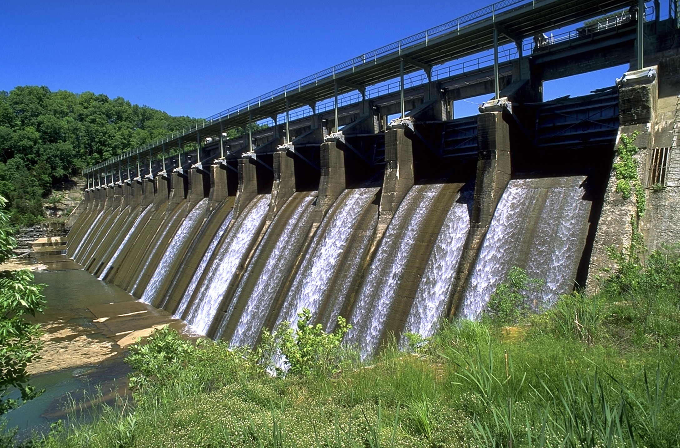 Great Falls Dam on the Caney Fork River in White County, Tennessee 